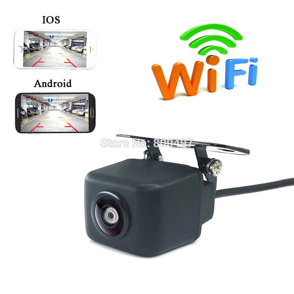 

Newest Car Rear View Camera DIY Cigarette Lighter WiFi Wireless Reverse HD Night Vision Backup Camera For Iphone IOS Android