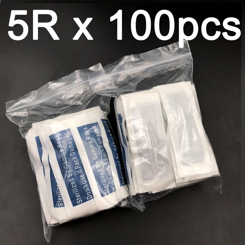 

100Pcs 5&7 Prong Round Needles Caps Giant sun G-8650 Permanent Makeup Needle Tips For Dragon /Mosaic / Merlin/ Tattoo Machine