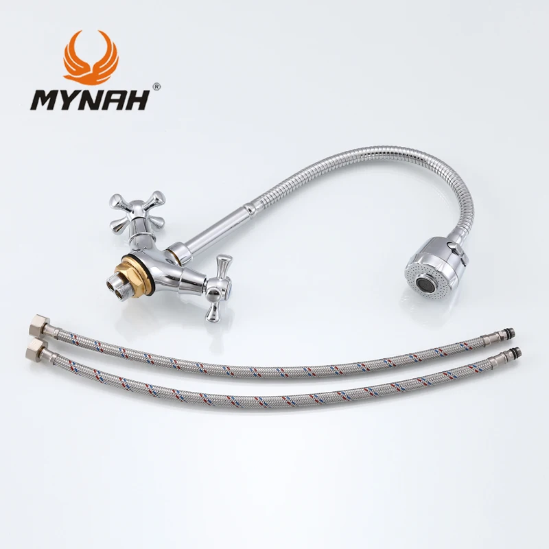 Майна Кухня кран двойная ручка раковина смеситель холодной и горячей Смеситель