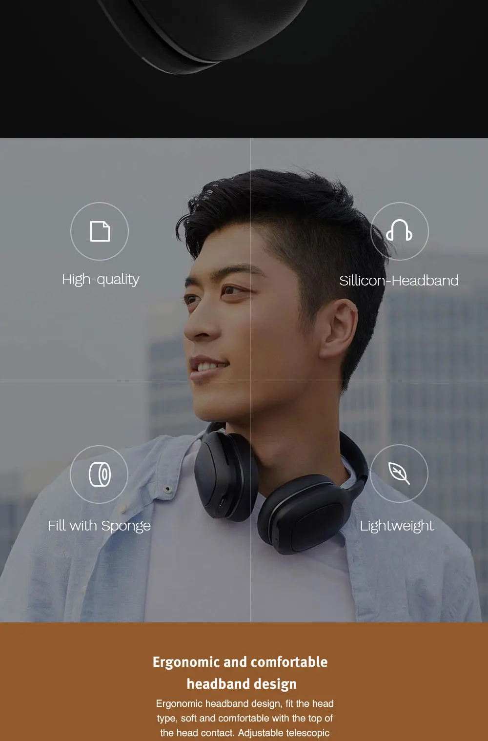 Новые Xiaomi mi Bluetooth беспроводные наушники 4,1 версия наушники aptX 40 мм Dyna mi c PU гарнитура для мобильного телефона