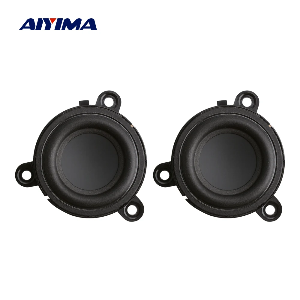 

AIYIMA 2Pcs 1.75 Inch 4 Ohm 60W Midrange Speaker Rubber Edge Paper Cone Portable Speaker Audio Loudspeaker Home Sound Theatre