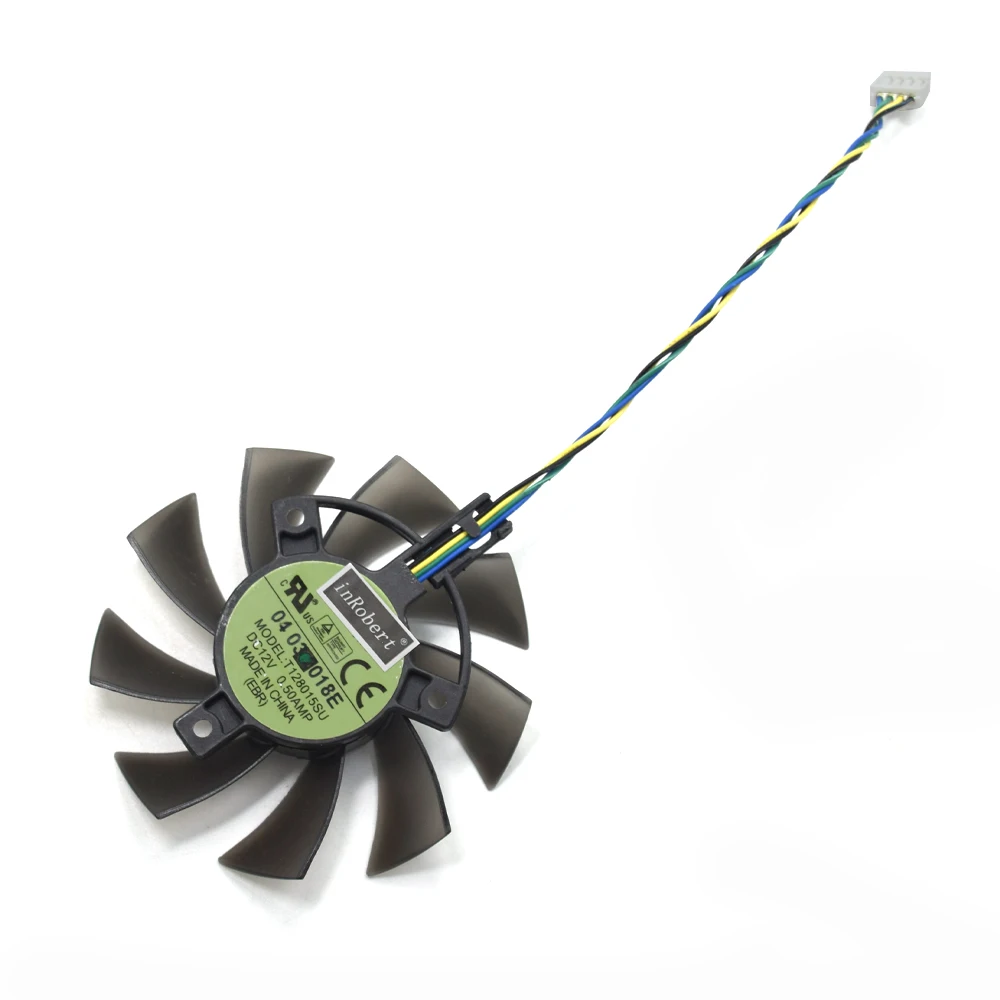 Кулер для ASUS DUAL GTX 1050 1050TI 75 мм T128015SU FD7010H12S FD8015U12S|Кулеры и системы охлаждения