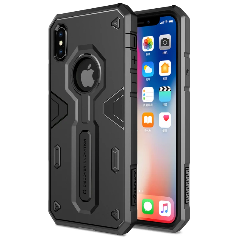 Фирменные Чехлы Nillkin для iPhone X Defender 2 Neo Hybrid жесткие бронированные тонкие чехлы