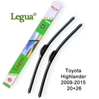 legua car windscreen windshield wipers blade for toyota highlander2009 20152026car wiper rubbersoft frameless bracketless