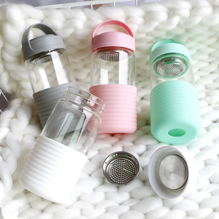 Спортивная Питьевая моя стеклянная бутылка для воды лиса портативная