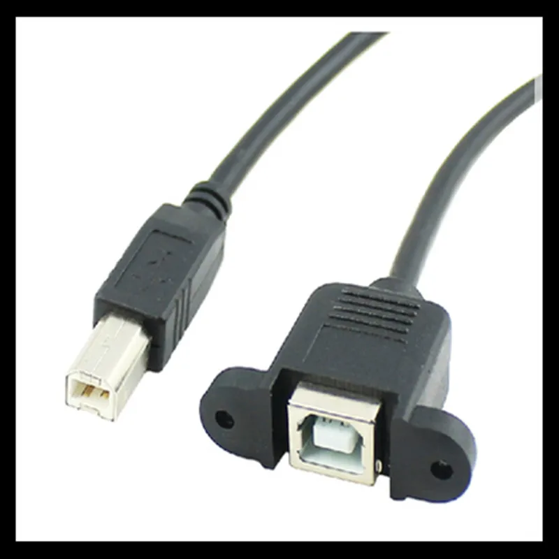 Кабель удлинитель для передачи данных USB 2 0 Тип B штекер гнездо M/F Панельное