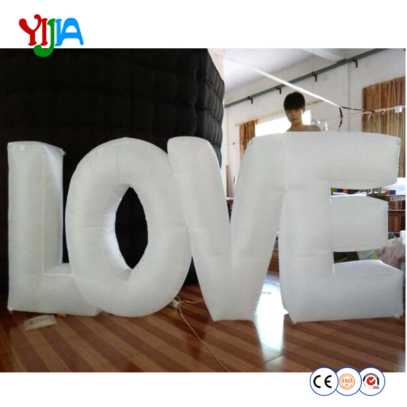 3m Inflatable Letter LOVE LED Lighting Backdrops Nice Look High Quality Love Words For Wedding Party Decorations | Дом и сад