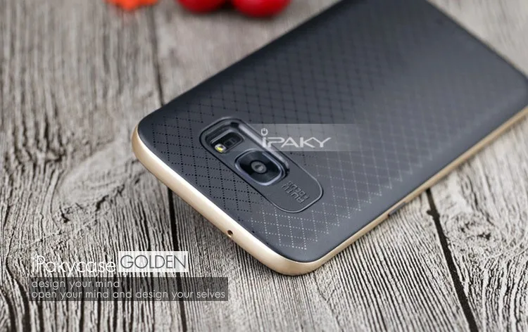 IPAKY чехол для телефона для samsung s7edge Гибридный бронированный ПК рамка+ TPU чехол для телефона для samsung Galaxy s7 Edge Чехлы Защитные S 7