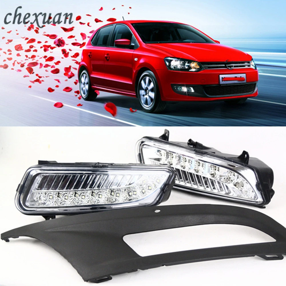 CSCSNL 1 комплект светодиодный одов для Volkswagen VW Polo 2010 2011 2012 2013 2014 DRL дневные ходовые