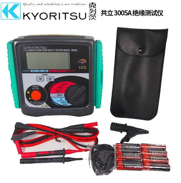 Цифровой тестер изоляции/непрерывности KYORITSU 3005A/3007A 250 В/500 В/1000 в | Инструменты