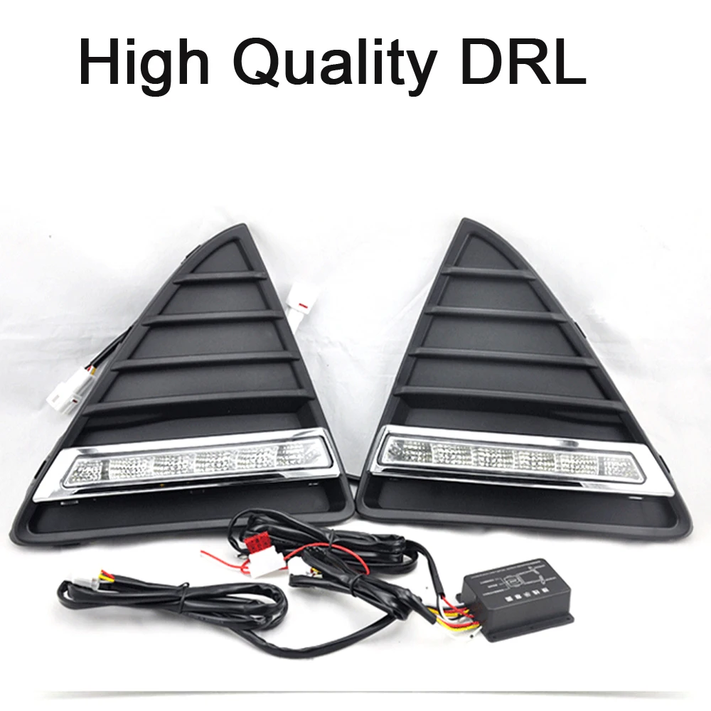 Echayaku Матовый Стиль E4 12V светодиодный DRL дневные ходовые огни противотуманные фары