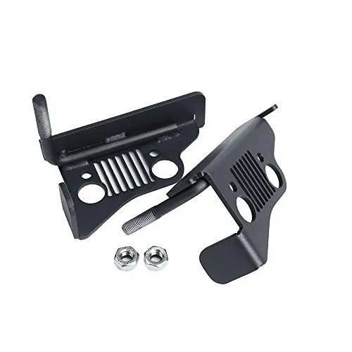 Пара J184 гриль стиль подножки твердые стальные черные Kick Panel 2007 2016 для Jeep Wrangler JK &