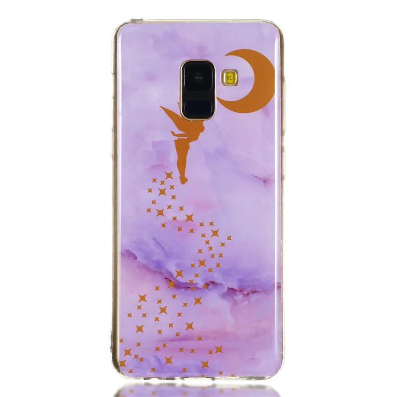 Роскошный чехол для Samsung Galaxy A3 A5 2017 A6 A8 Plus 2018 с геометрическим узором из гранита и
