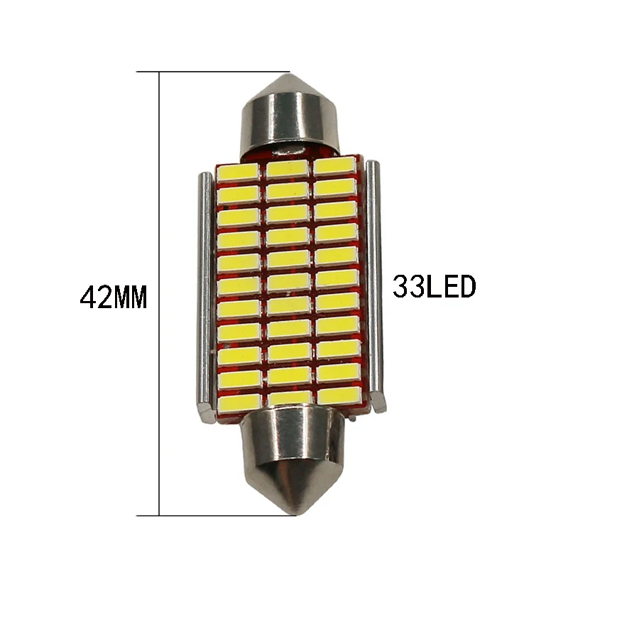 Гирлянда 31 мм 36 39 42 Светодиодная лампа C5W 4014 SMD Canbus Error Free авто Интерьер Чтение Doom