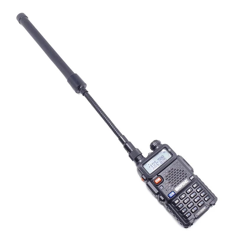 ABBREE AR-148 Gooseneck SMA-Female VHF UHF Dual Band Tactical Antenna For Baofeng 888S UV-5R UV-82 UV-9R UV-S9 Plus Walkie Wlkie