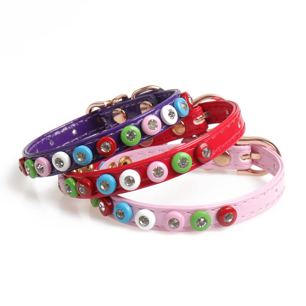 XXS XS Bling Teacup ошейник для собаки кошки маленький Чихуахуа котенка щенка питомца