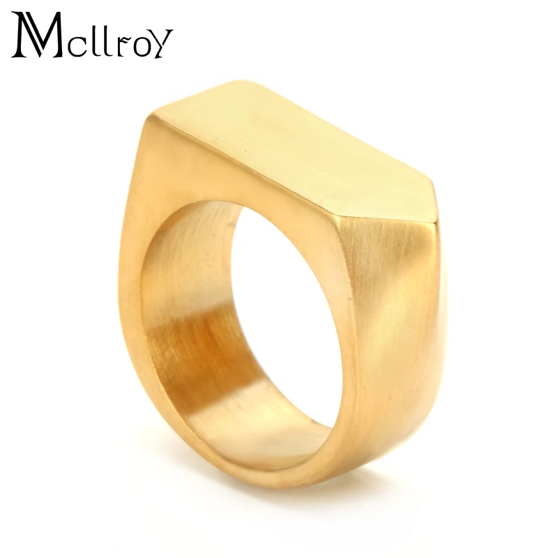 Mcllroy титановое кольцо мужское матовое для свадьбы нержавеющая сталь одноцветное