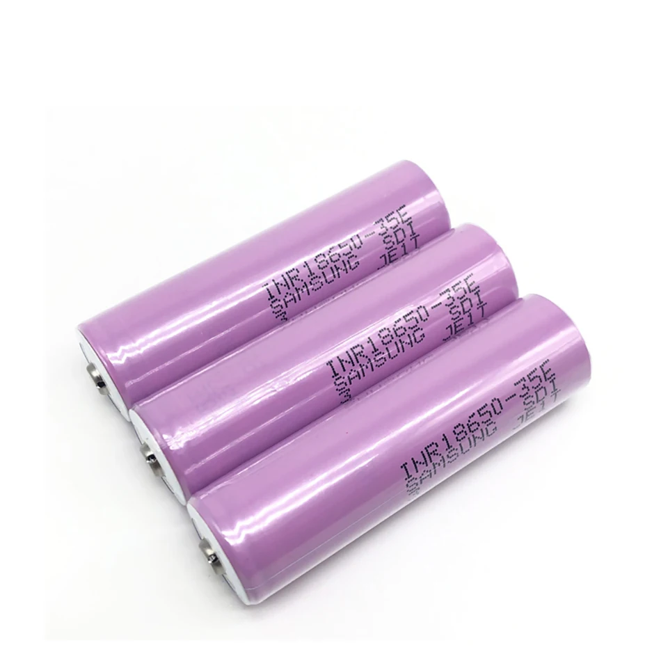 4 шт 18650 35e для samsung 3500mAh 10A разрядная батарея li-ion 3,7 v 18650 аккумуляторная батарея с заостренным для светодиодного фонарика