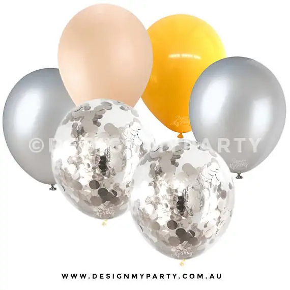 silver pink 6 шт./лот, 12 дюймов, цвета шампанского, золото, розовое золото, латексные шары, розовое золото, конфетти, для свадьбы, дня рождения, вечеринки, Декор, гелиевые поставки - Цвет: silver pink