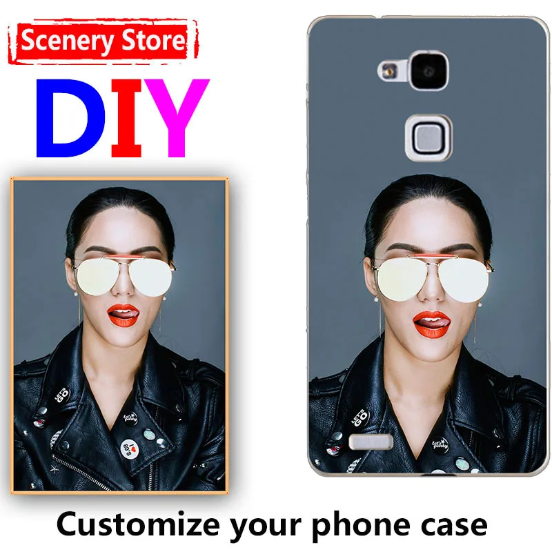Customiz Name Letter Photo Picture Cell Phone Case For Huawei Mate 7 Mate7 MT7-TL00 MT7-TL10 MT7-L09 6.0" DIY Back Cover | Мобильные