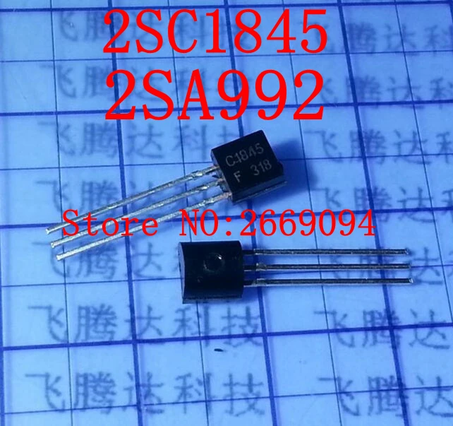 100 шт./лот бесплатная доставка hi fi трубка (2SA992 + 2SC1845) каждая 50 шт. KSC1845 KSA992 A992 C1845