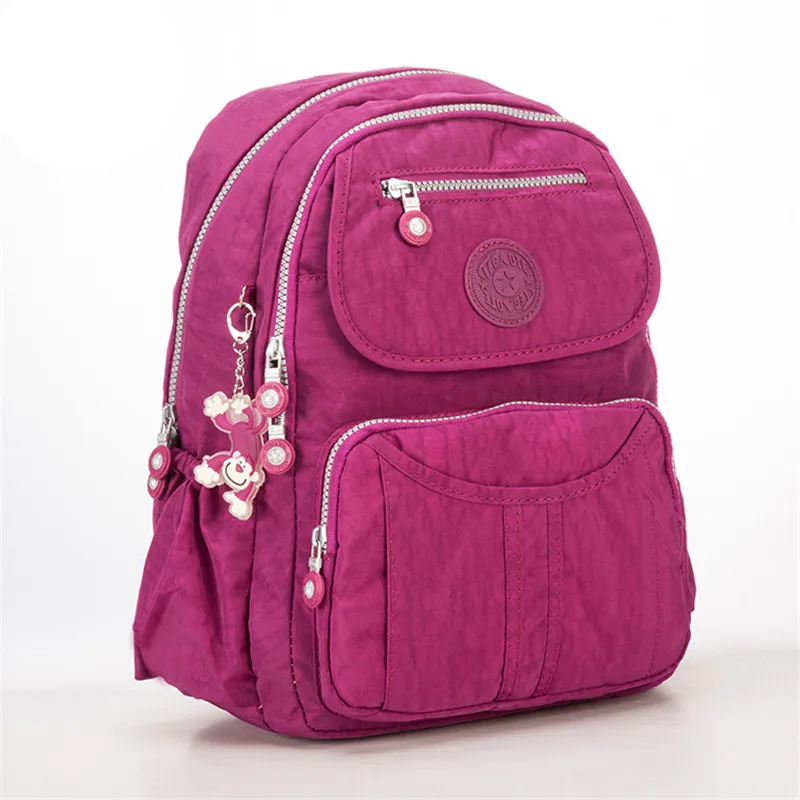 purple red 37 см женский рюкзак высокого качества повседневные дорожные сумки Молодежные школьные рюкзаки для девочек-подростков женский рюкзак для ноутбука mochila - Цвет: purple red
