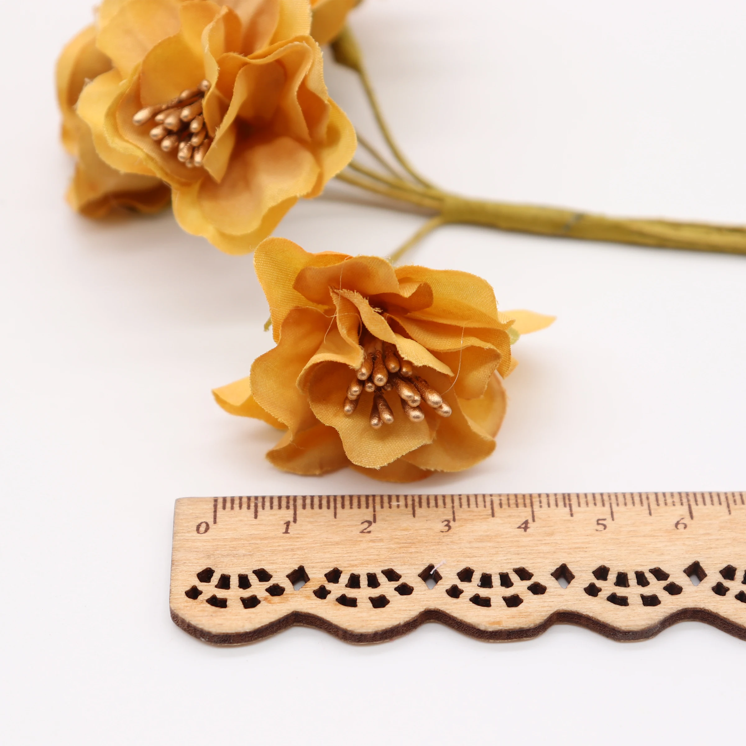 Искусственные цветы с шелковыми тычинками 6 шт./лот букет для свадебного