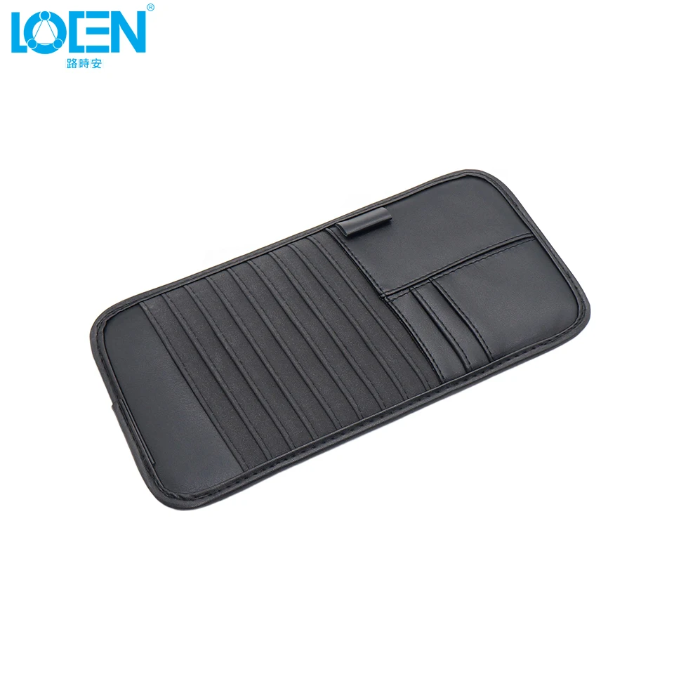 Искусственная кожа авто солнцезащитный козырек CD очки карты сумка для хранения