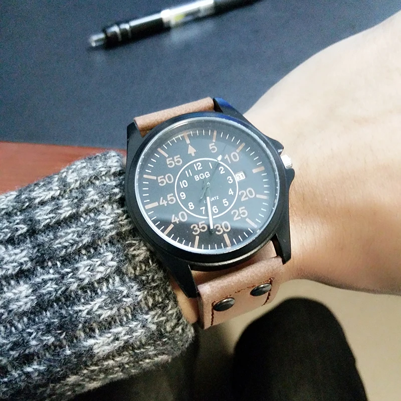 2017 Топ люксовый бренд мужские военные кварцевые часы армейские Спортивные