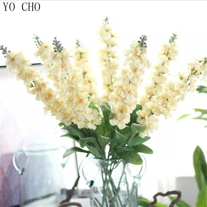 YO CHO высококачественный реальный на ощупь супер красивый искусственный Larkspur