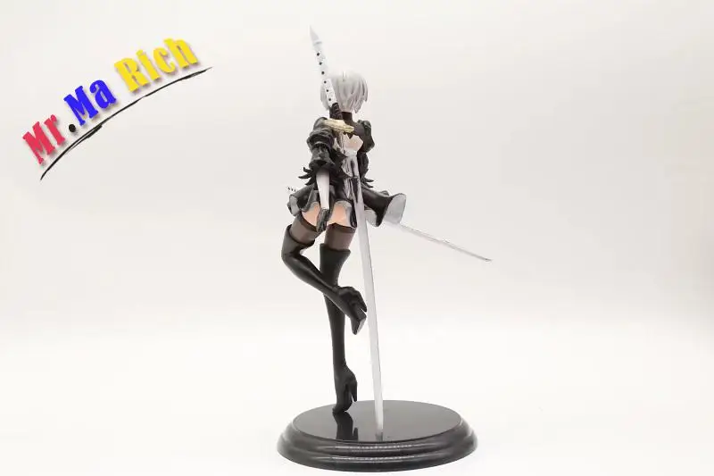 Новая японская аниме фигурка игры Nier: automata 2b Yorha NO.2 тип B черное платье меч Ver ПВХ 25