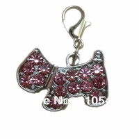 New Arrival Pet Products 201420MM 300pcslot Glitter Dog Shaped Pet ID Tags Dog Cat tag Dog Crystal Pendant Free Shipping