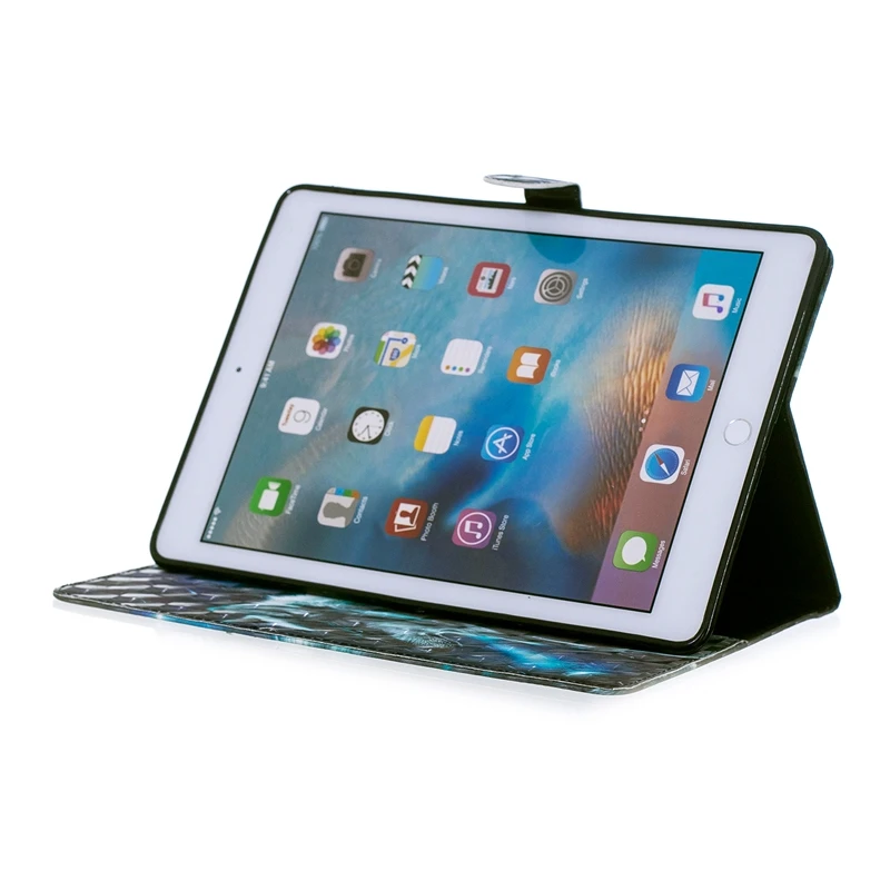 СПС Coque iPad Pro 9,7 чехол милый кот кожаный флип бумажник телефонные чехлы для iPad Pro 9,7 A1673 A1674 A1675 iPad 7 крышка Etui