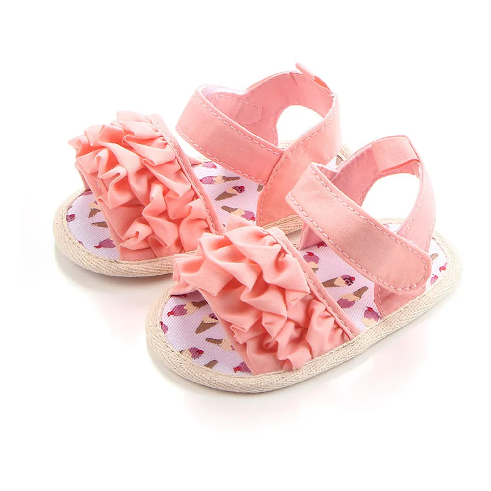 

LONSANT Newborn Girls Crib Shoes Toddler Hook & Loop first walkers Shoes Flower Soft Sole Anti-slip Baby Sneakers shoes