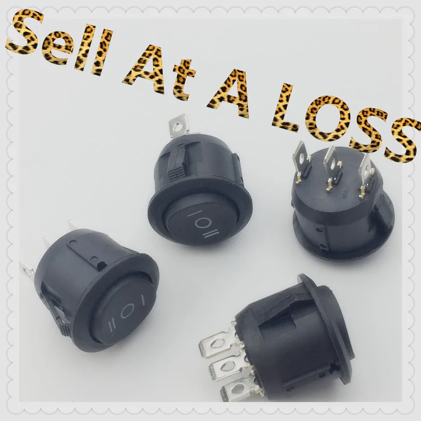 4 шт. G115 20 мм 3PIN ON/Off/на круглый лодка кулисный переключатель 6A/250 В 10A/125 автомобилей