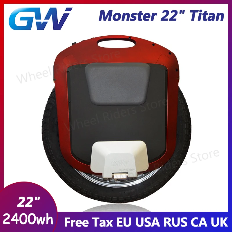 Электрический Одноколесный велосипед GotWay Monster 22 дюйма Titan 2400WH оборудование для