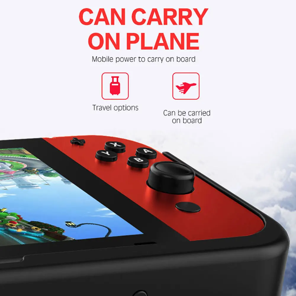 Зарядное устройство 10000 мА/ч для всех телефонов чехол подставка Nintendo Switch NS