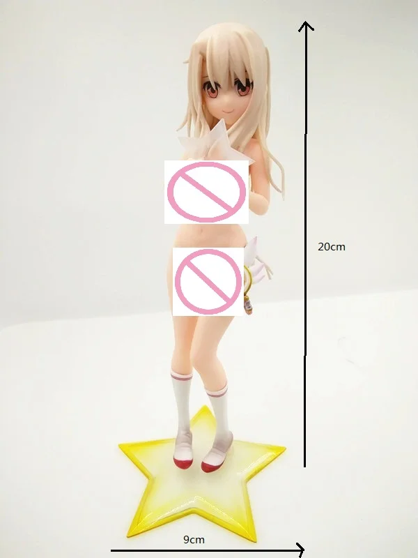 White no box Аниме Fate Сексуальная ПВХ фигурка kaleid liner Prisma Illya фигурка Von Einzbern модель игрушки Puella Magi Madoka Волшебная фигурка сакуры - Цвет: White no box