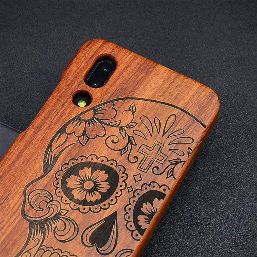 Boogic Original Case For Huawei P20 Pro Pure Rosewood Wood Lite 360 Full Protective Cover |