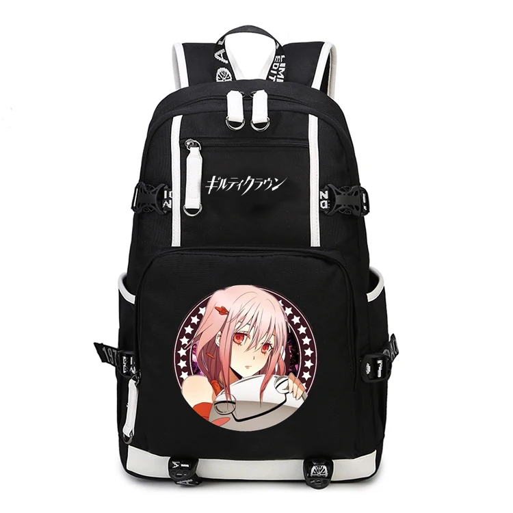 Рюкзак с аниме Guilty Crown Yuzuriha Inori shu ouma Холщовая Сумка школьный ранец дорожные сумки |