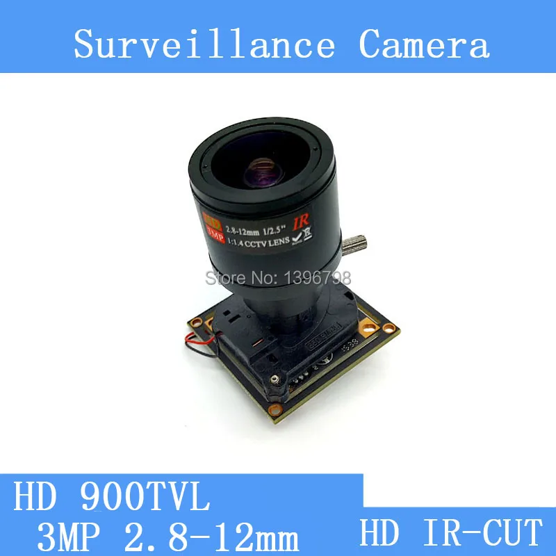 Цветной HD CMOS 900TVL CCTV модуль камеры 3MP 2 8 12 мм объектив + PAL или NTSC дополнительные