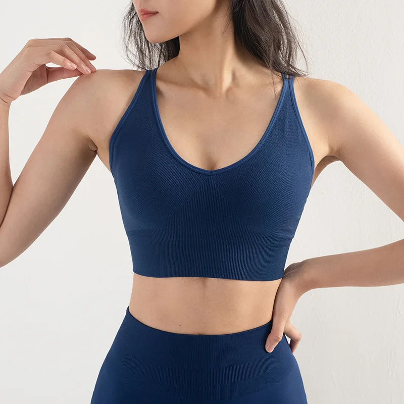 Женское нижнее белье ESHINES бюстгальтер для фитнеса йоги бега с высокой прочностью