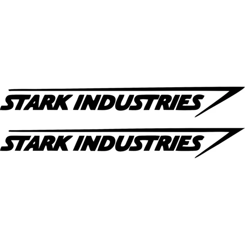 Виниловая наклейка Stark Industries для автомобилей 2 шт. 20*2 5 см стикер в полоску Марвел