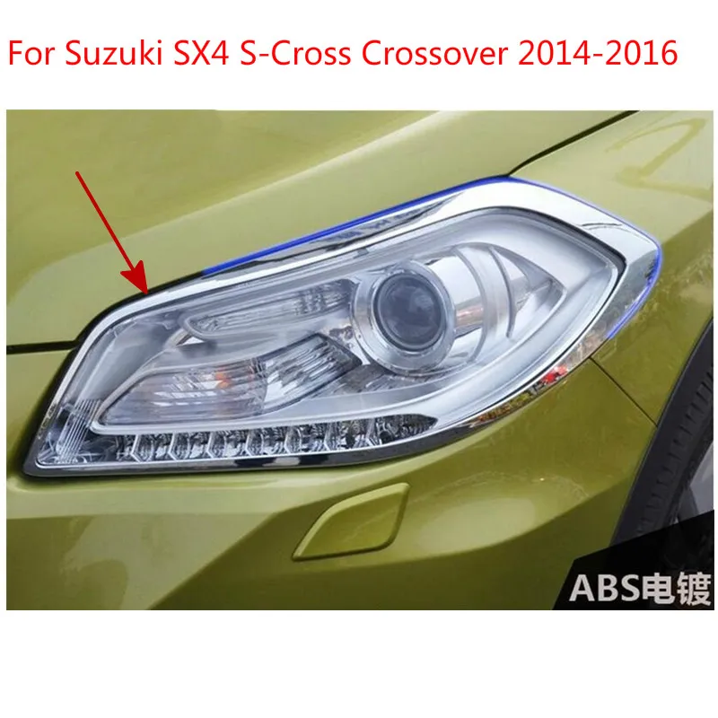 

Для Suzuki SX4 S-кросс кроссовер 2014-2016 передсветильник РА крышка фары крышка отделка внешние аксессуары 2 шт.