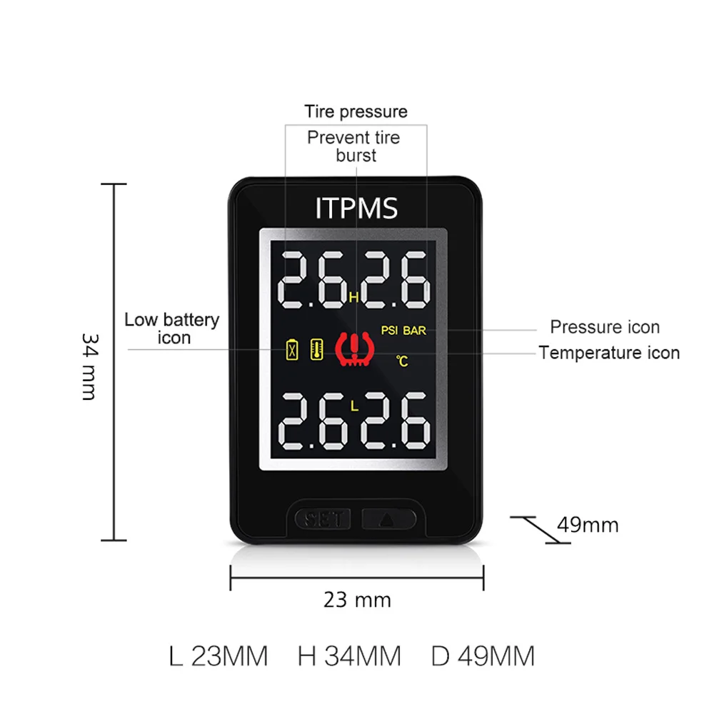 Автомобильная система контроля давления в шинах TPMS беспроводной датчик внешний