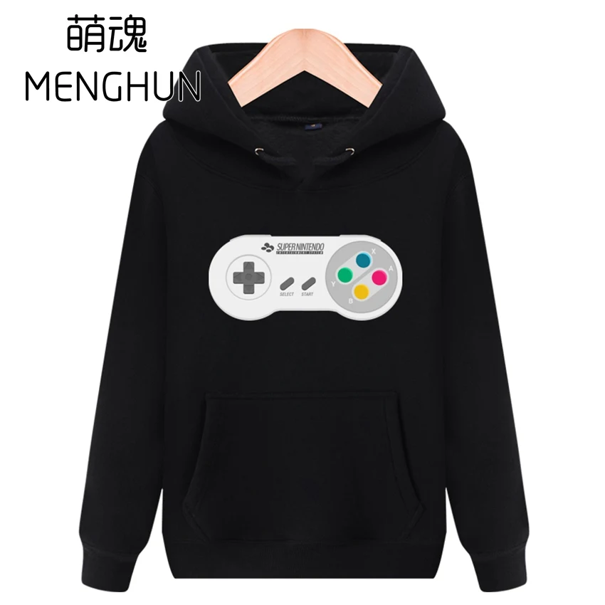 

2017 game fans hoodies SFC/ Super famicom hoodie men's colorful warm hoodies European size hoodie retro game console fans gift