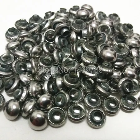 Аксессуары 4 мм серебряные заклепки в виде грибов кожевенные ремесла шпильки