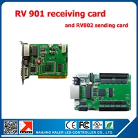 rv901 linsn led control system receiving card1pc ts802 sending card for full color led display panel p5 p6 p76 2 p10 led module