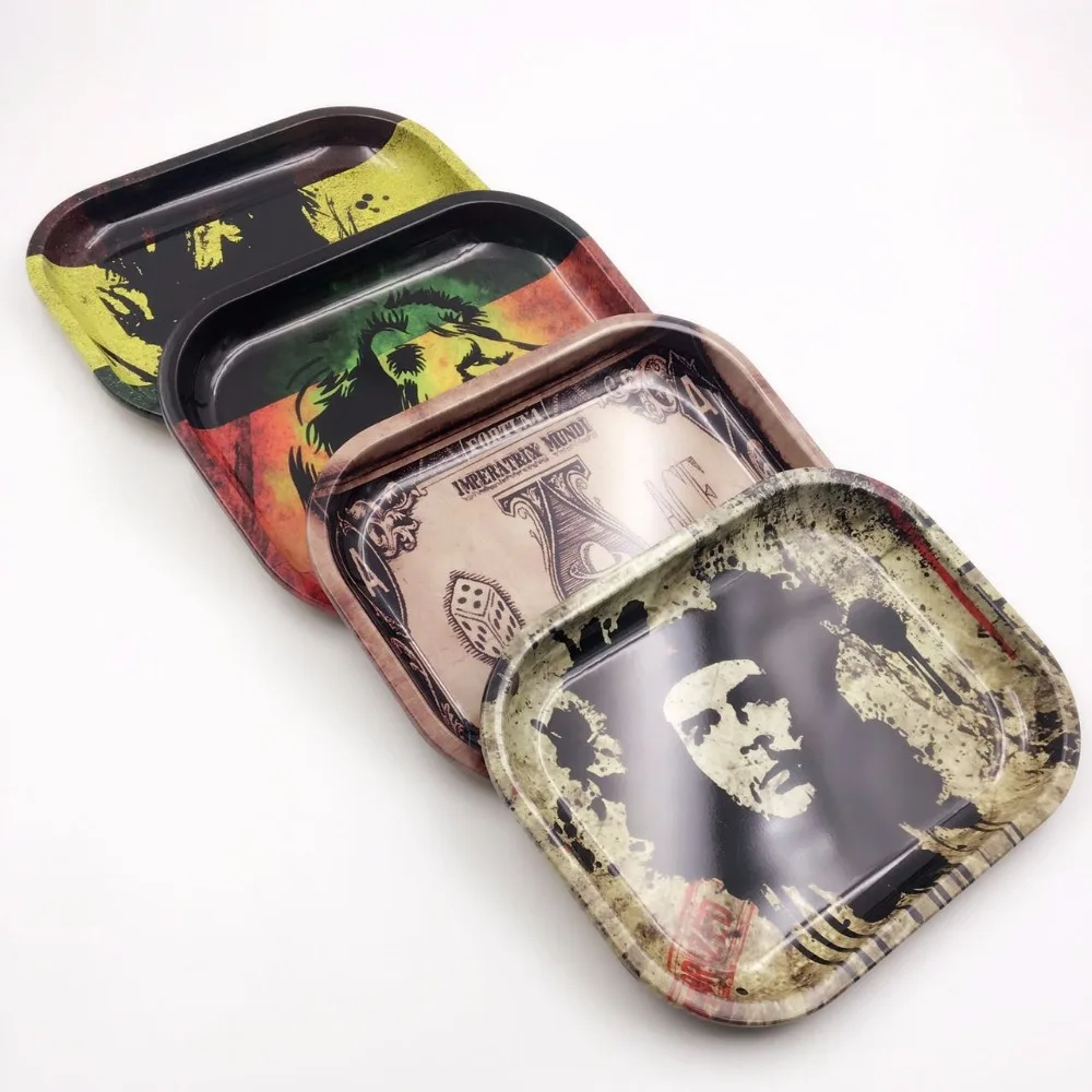 Экологичная пепельница цветная металлическая из сплава цинка для сигарет