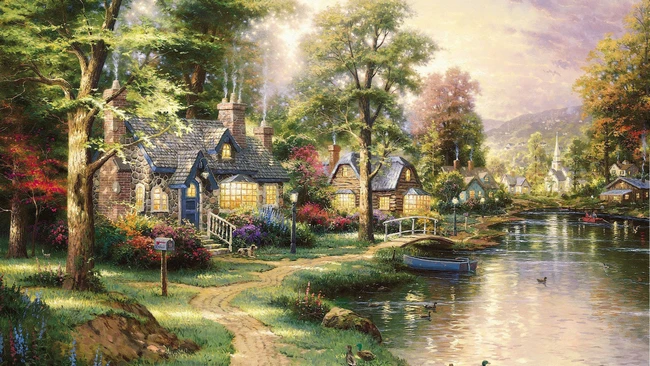 

Canvas Art Picture Print Painting Modern Landscape Oil Painting on Canvas Canvas Print Wall Art Picture Painting for Home Decor